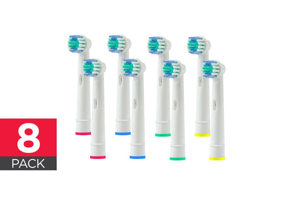 NNEKG Replacement Toothbrush Heads Oral B Compatible 8 Pack Hard Bristles