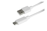 NNEKG 1m USB A to USB C Cable (White)