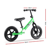 NNEDSZ Kids Balance Bike Ride On Toys Push Bicycle Wheels Toddler Baby 12 Bikes Green