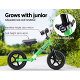 NNEDSZ Kids Balance Bike Ride On Toys Push Bicycle Wheels Toddler Baby 12 Bikes Green