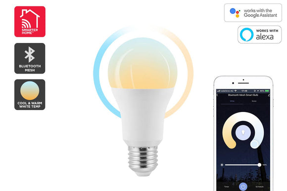 NNEKG 9W Cool & Warm White Smart LED Bulb (E27 Bluetooth Mesh)