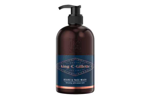 NNEKG King C. Gillette Mens Beard & Face Wash 350ml