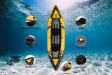 NNEKGE 1 2 Person Inflatable Cruising Kayak