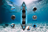 NNEKGE 2 3 Person Inflatable Cruising Kayak
