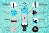NNEKGE Inflatable Stand Up Paddle Board 10 + Accessories SUP