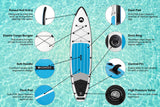 NNEKGE Inflatable Stand Up Paddle Board 11 + Accessories SUP