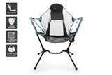 NNEKGE Luxury Reclining Camping Chair (Smoke)