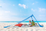 NNEKGE UV50+ Beach Shade Tent with Sandbags