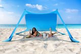 NNEKGE UV50+ Beach Shade Tent with Sandbags