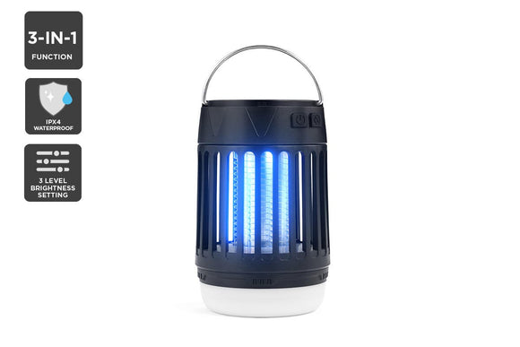 NNEKG USB Solar Rechargeable Portable Mosquito Zapper Lantern