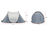 NNEKG 2 Layer Pop Up Tent (2 Person)