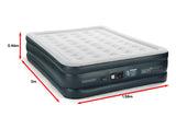 NNEKG Double Height Queen Inflatable Mattress Air Bed with 240V Pump
