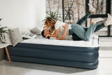 NNEKG Double Height Queen Inflatable Mattress Air Bed with 240V Pump