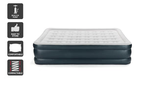 NNEKG Double Height Queen Inflatable Mattress Air Bed with 240V Pump