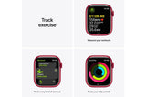 NNEKG Apple Watch Series 7 41mm Red Aluminium Case GPS