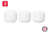 NNEKG Nest Wifi Router and 2 Points (3 Pack Total Snow) Refurbished