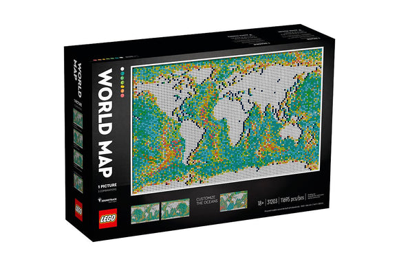NNEKG LEGO ART World Map