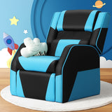 NNEDSZ Kids Recliner Chair PU Leather Gaming Sofa Lounge Couch Children Armchair
