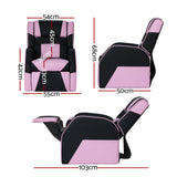 NNEDSZ Kids Recliner Chair Gaming Lounge Sofa Couch PU Leather Children Armchair