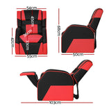 NNEDSZ Kids Recliner Chair PU Leather Gaming Sofa Lounge Couch Children Armchair