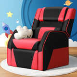 NNEDSZ Kids Recliner Chair PU Leather Gaming Sofa Lounge Couch Children Armchair