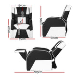 NNEDSZ Kids Recliner Chair PU Leather Gaming Sofa Lounge Couch Children Armchair