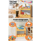 NNEDSZ Kids Bookshelf Children Toys Storage Shelf Rack Organiser Bookcase Display