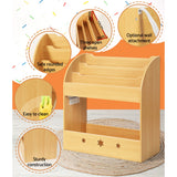 NNEDSZ Kids Bookshelf Children Toys Storage Shelf Rack Organiser Bookcase Display