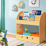 NNEDSZ Kids Bookshelf Children Toys Storage Shelf Rack Organiser Bookcase Display