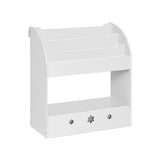 NNEDSZ Kids Bookshelf Children Toy Storage Magazine Rack Organiser Bookcase White