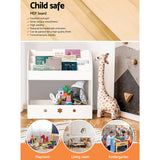 NNEDSZ Kids Bookshelf Children Toy Storage Magazine Rack Organiser Bookcase White