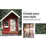 NNEMB Cubby House Wooden Cottage Outdoor Furniture Playhouse Children Toy