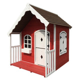 NNEMB Cubby House Wooden Cottage Outdoor Furniture Playhouse Children Toy