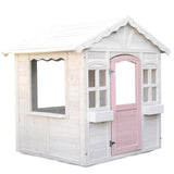 NNEMB Cubby House Wooden Outdoor Playhouse Cottage Play Children Timber