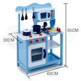 NNEMB Wooden Kitchen Pretend Play Set Toy Children Cooking Home Cookware