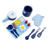 NNEMB Wooden Kitchen Pretend Play Set Toy Children Cooking Home Cookware
