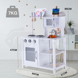 NNEMB Wooden Kitchen Vintage Pretend Play Set Retro Toy Cooking Cookware