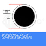 NNEMB Replacement Trampoline Inside Safety Net Spare Enclosure 10ft 8 Pole