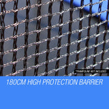 NNEMB Replacement Trampoline Safety Net Round Spare Part Enclosure 10ft 8 Pole