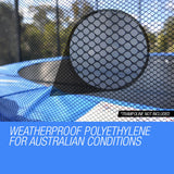 NNEMB Replacement Trampoline Safety Net Round Spare Part Enclosure 10ft 8 Pole