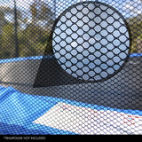 NNEMB Replacement Trampoline Safety Net Round Spare Part Enclosure 10ft 8 Pole