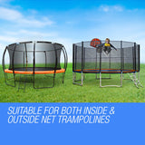 NNEMB 12ft Trampoline Replacement Padding Orange Inside/Outside Net Design