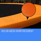 NNEMB 12ft Trampoline Replacement Padding Orange Inside/Outside Net Design