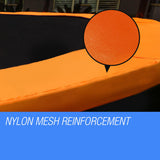 NNEMB 16ft Replacement Trampoline Pad Reinforced Springs Outdoor Safety Round Orange