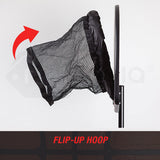 NNEMB Trampoline Basketball Hoop Ring Backboard Ball Set Fits 10/12/14/15/16 ft