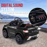 NNEMB Black Rapid Racer 12V Remote Control Electric Cars For Kids