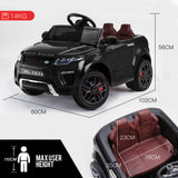 NNEMB Black Rapid Racer 12V Remote Control Electric Cars For Kids