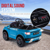 NNEMB Ride-On Car Electric Battery Childrens Toy Powered w/ Remote 12V Blue