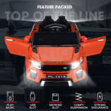 NNEMB Orange 12V Remote Control Ultimate Kids Ride On Electric Cars