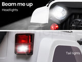 NNEMB Jeep Inspired 4WD Electric Kids Ride On Car Battery Powered 12V-White